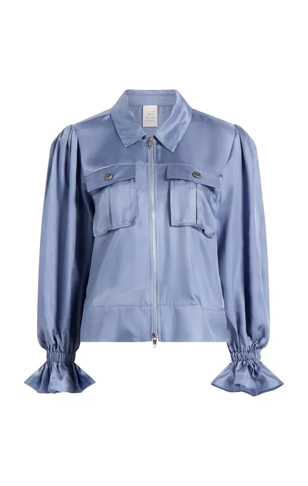 Women Jackets Cinq Sept Long Sleeve Holly Jacket Rustic Blue