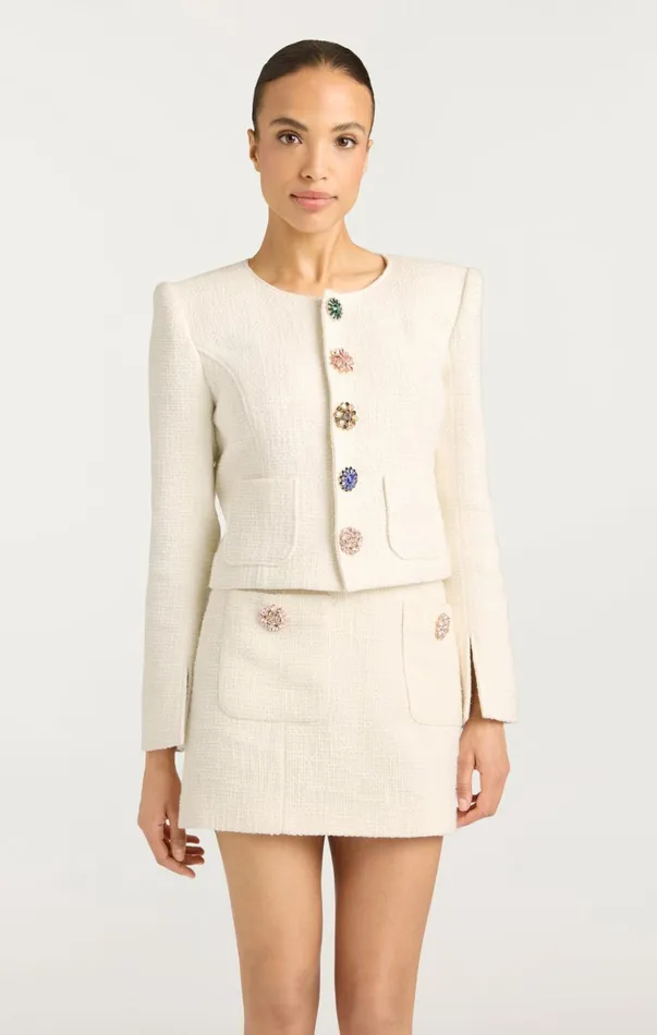 Women Jackets Cinq Sept Randi Jacket Gardenia