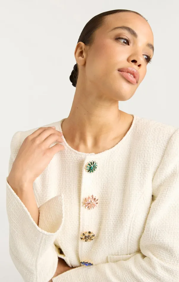 Women Jackets Cinq Sept Randi Jacket Gardenia