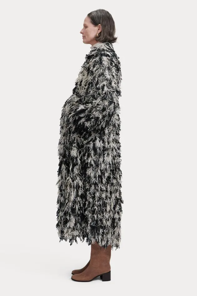 Women Jackets Outerwear Rachel Comey Shag Trench Blackwhite Women Jackets Outerwear Rachel Comey Shag Trench Blackwhite