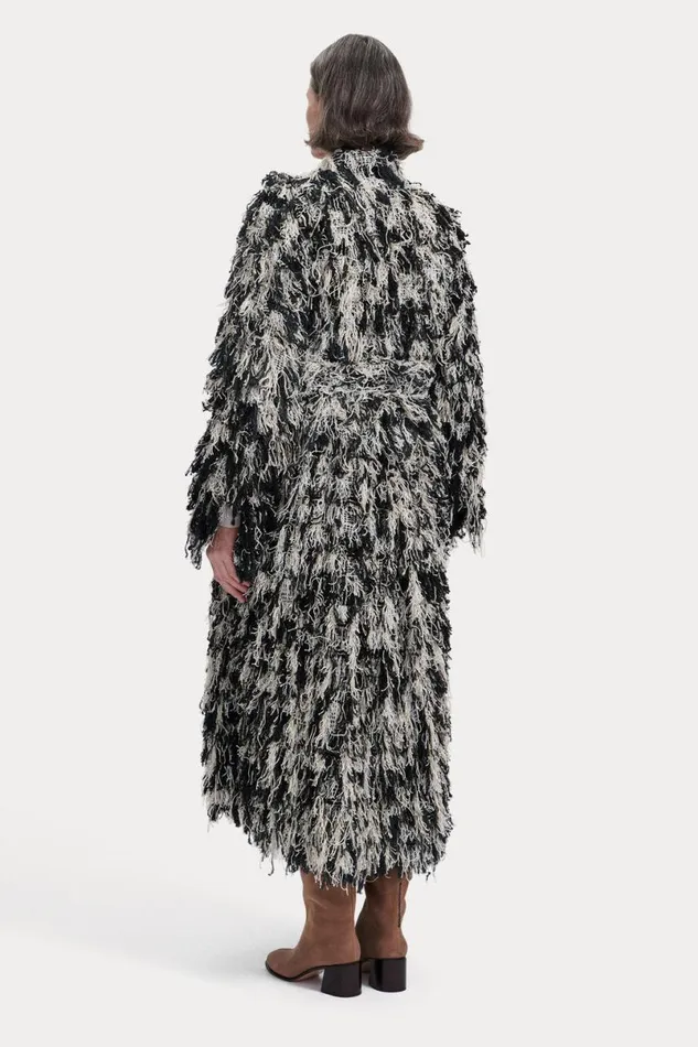 Women Jackets Outerwear Rachel Comey Shag Trench Blackwhite Women Jackets Outerwear Rachel Comey Shag Trench Blackwhite