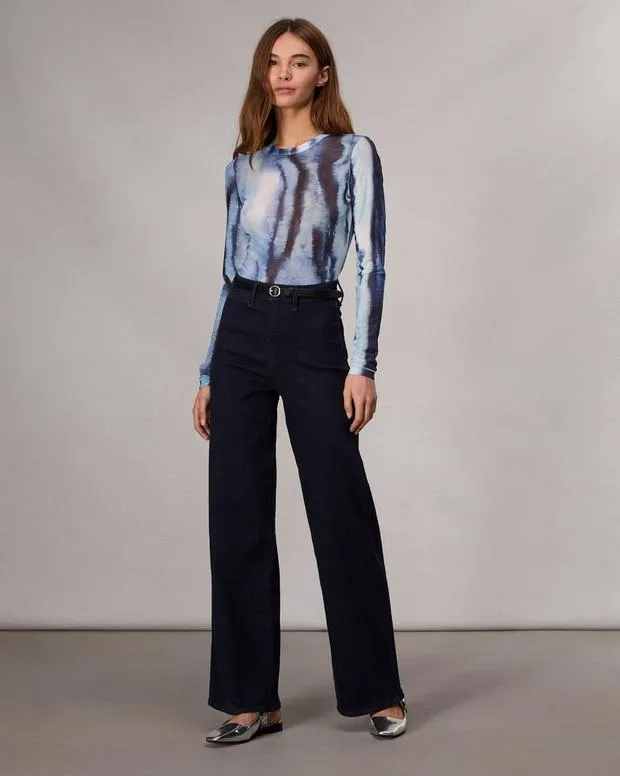 Women Jeans Rag and Bone Epic Hadley WideLeg Jean Epic Stretch Denim Rinse