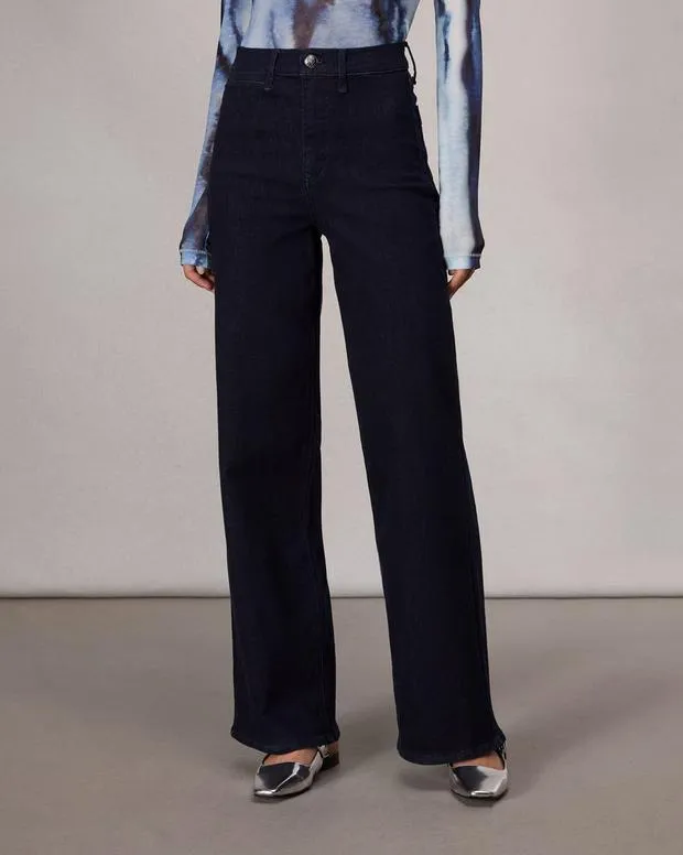 Women Jeans Rag and Bone Epic Hadley WideLeg Jean Epic Stretch Denim Rinse