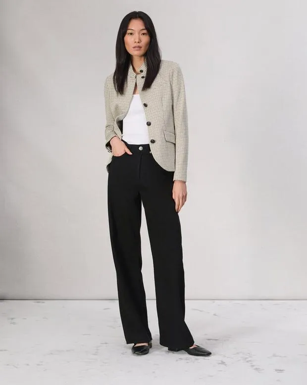 Women Jeans Rag and Bone Featherweight Logan WideLeg Jean Featherweight Denim Black