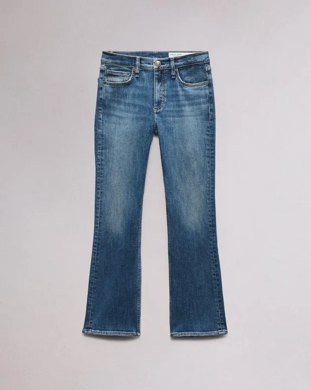 Women Jeans Rag and Bone Flexi Peyton Ankle Bootcut Jean Flexi Smooth and Sculpt Denim Willow