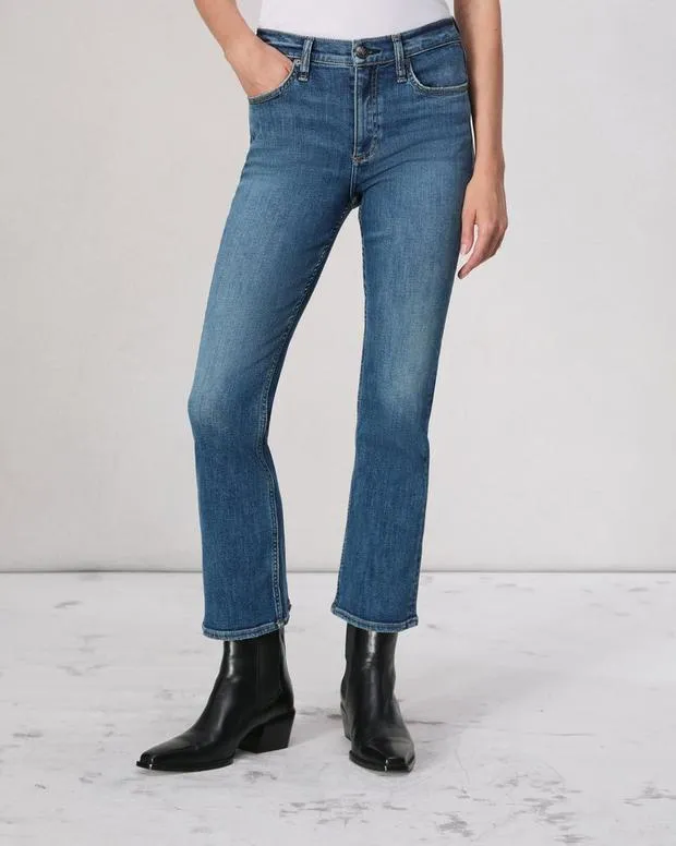 Women Jeans Rag and Bone Flexi Peyton Ankle Bootcut Jean Flexi Smooth and Sculpt Denim Willow
