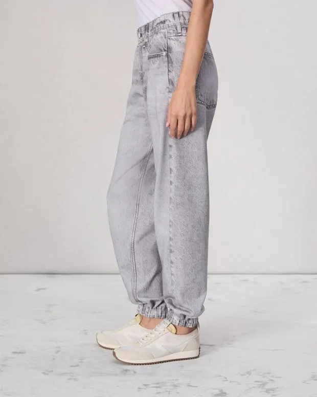 Women Jeans Rag and Bone Miramar Terry Jogger Pant Cotton Terry Icygrey