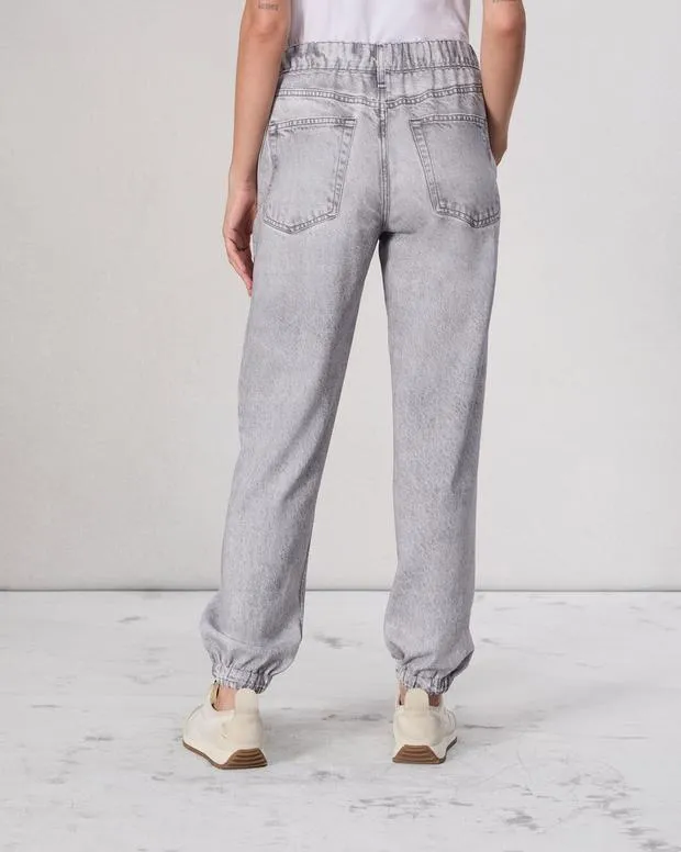 Women Jeans Rag and Bone Miramar Terry Jogger Pant Cotton Terry Icygrey