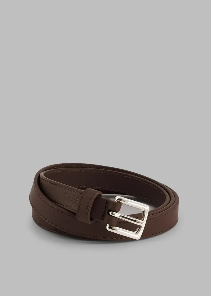 Women Jessie Leather Belt 8211 Brown The Frankie Shop