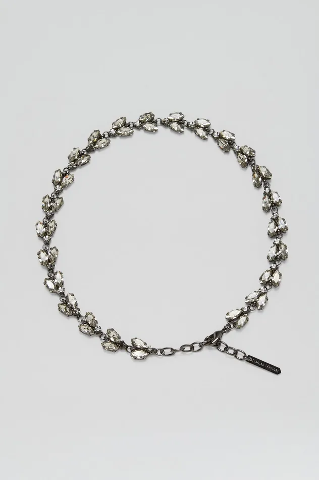 Women Jewelry Scanlan Theodore CRYSTAL LEAF CHOKER BLACKDIAMOND Women Jewelry Scanlan Theodore CRYSTAL LEAF CHOKER BLACKDIAMOND
