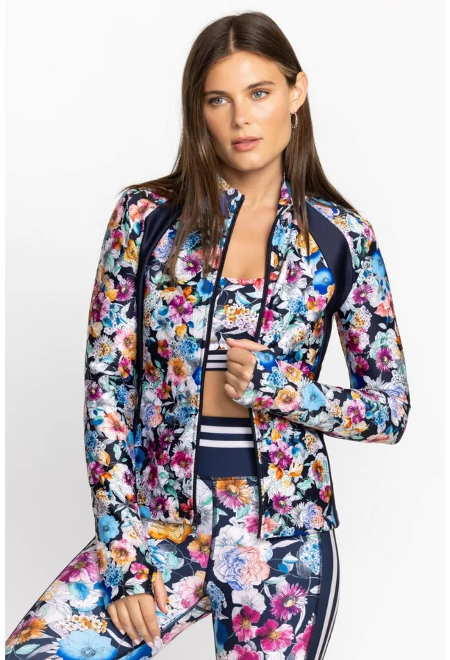 Women Johnny Was Active Fall Dance Fitted Athletic Jacket Falldance