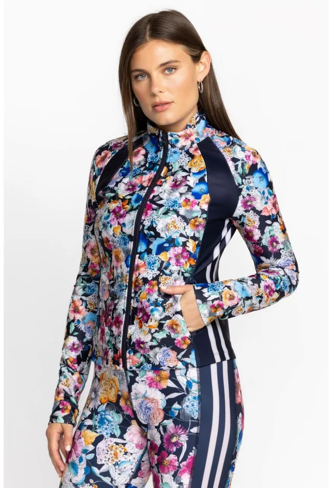 Women Johnny Was Active Fall Dance Fitted Athletic Jacket Falldance