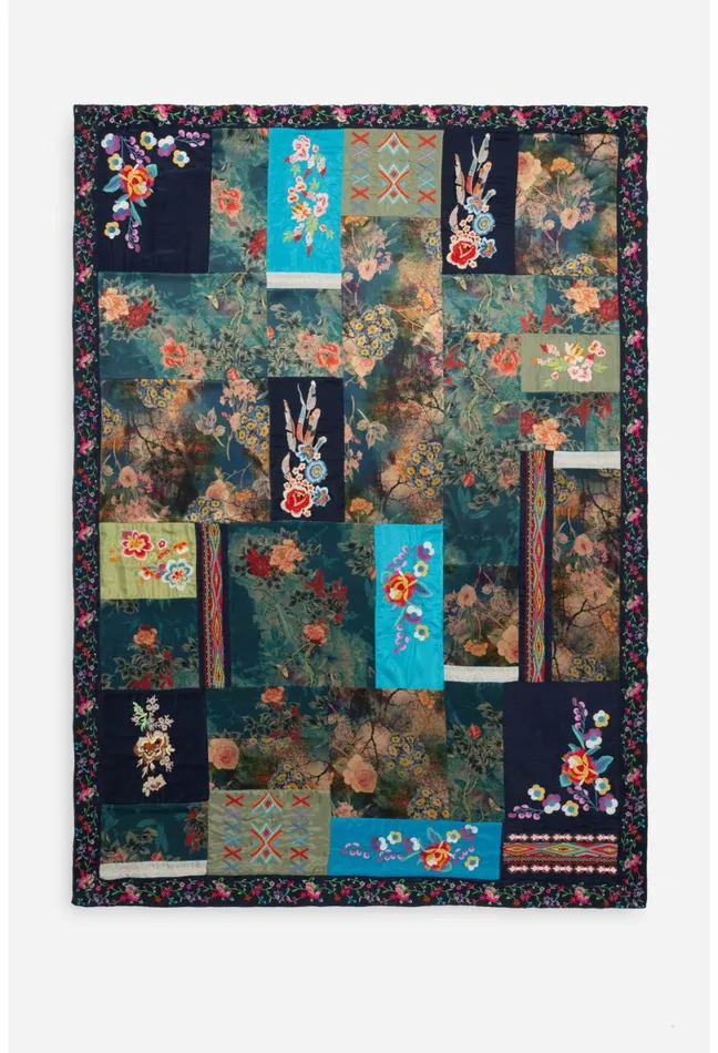 Women Johnny Was Blankets Hazel Patchwork Throw Patchwork