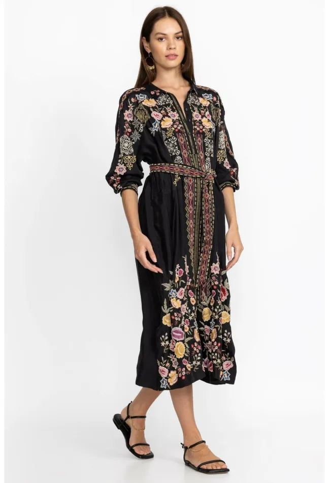 Women Johnny Was Dresses Fairlie Dress Black