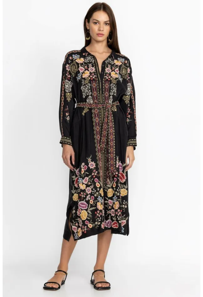 Women Johnny Was Dresses Fairlie Dress Black