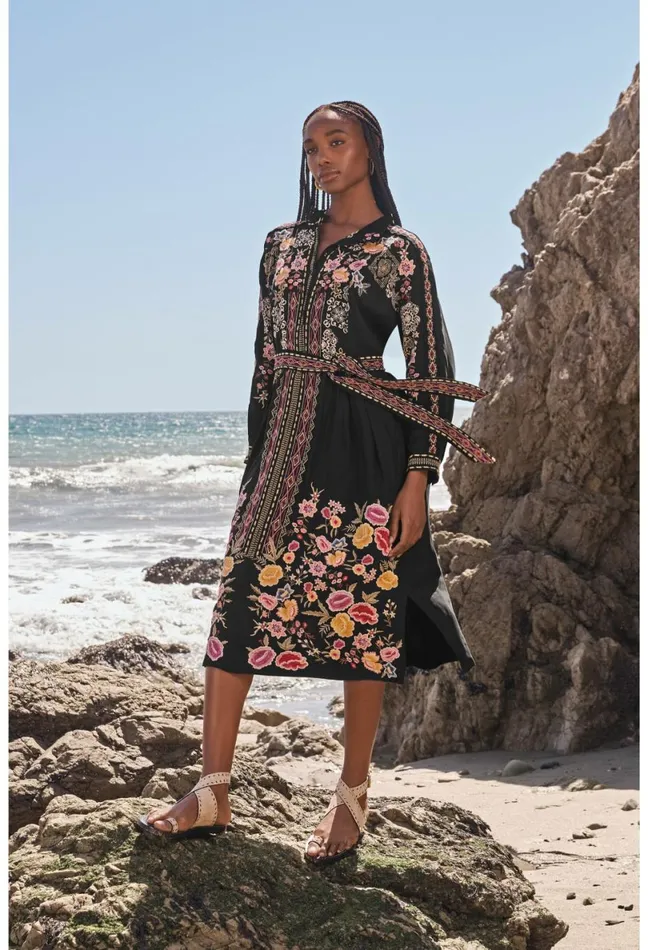 Women Johnny Was Dresses Fairlie Dress Black