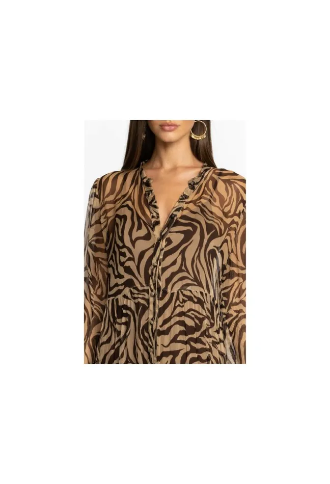 Women Johnny Was Dresses Golden Days Silk Midi Dress Goldendays