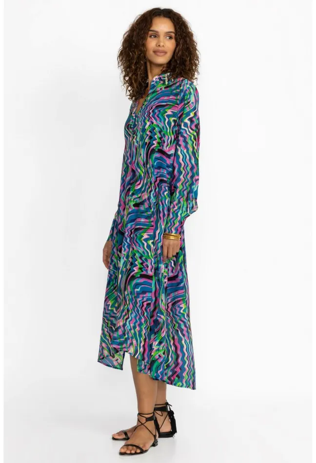 Women Johnny Was Dresses Moonwave Henley Dress Moonwave