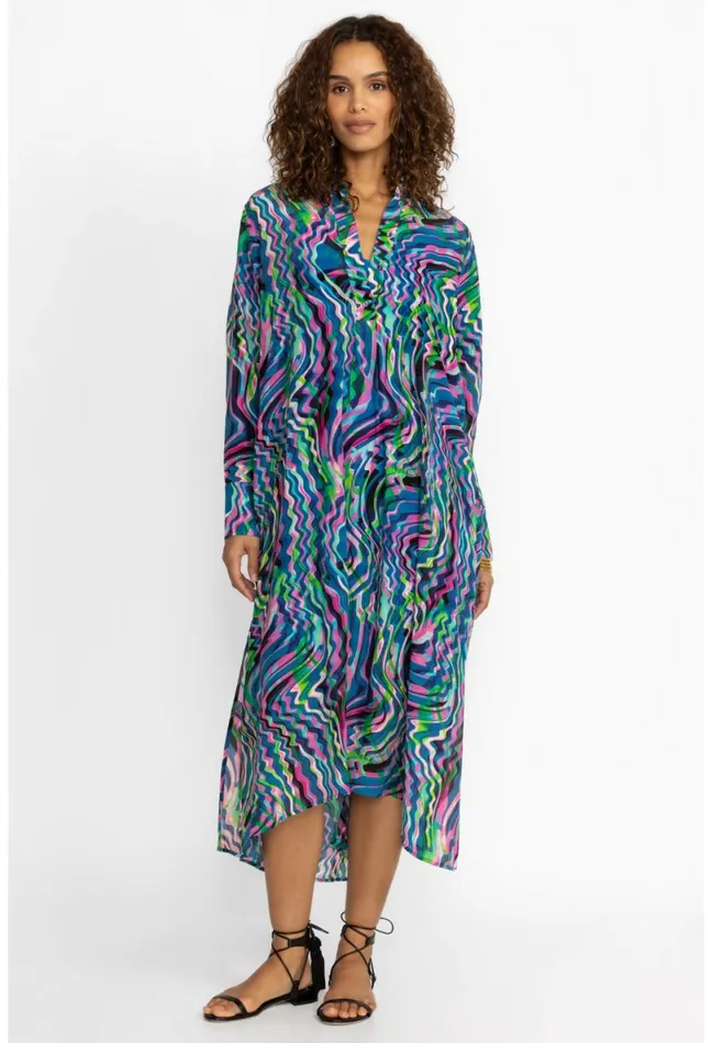 Women Johnny Was Dresses Moonwave Henley Dress Moonwave