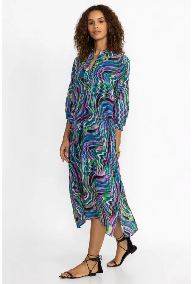 Women Johnny Was Dresses Moonwave Henley Dress Moonwave