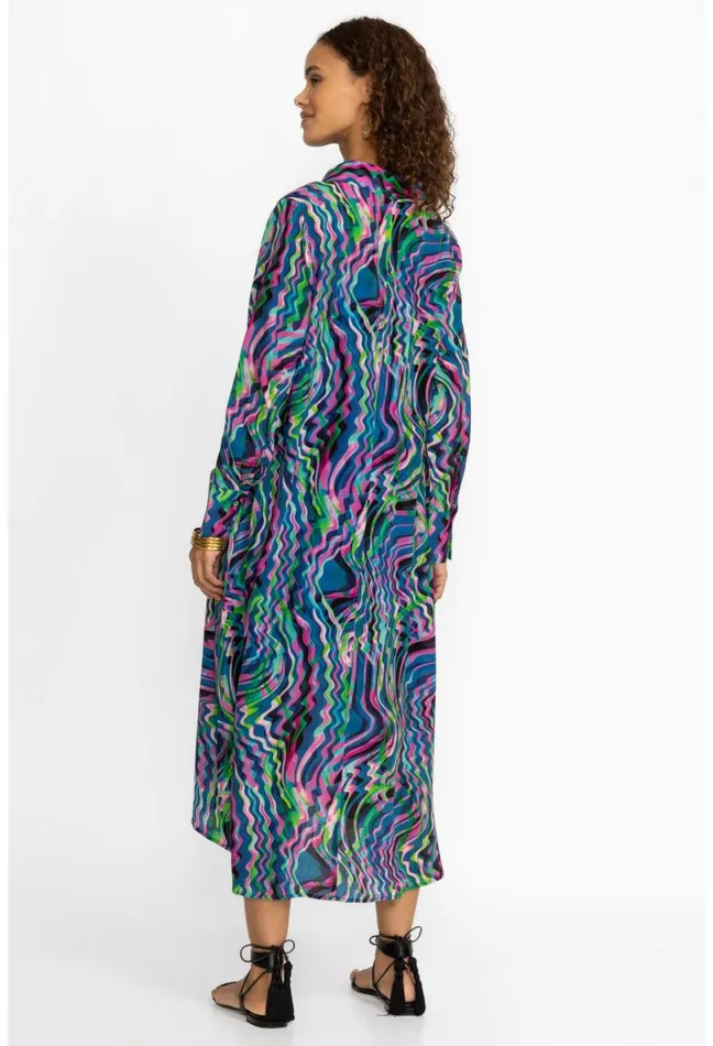 Women Johnny Was Dresses Moonwave Henley Dress Moonwave