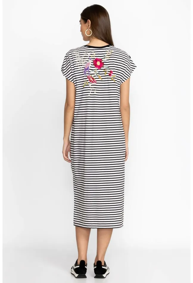 Women Johnny Was Dresses Osaka Relaxed Knit Dress Stripe