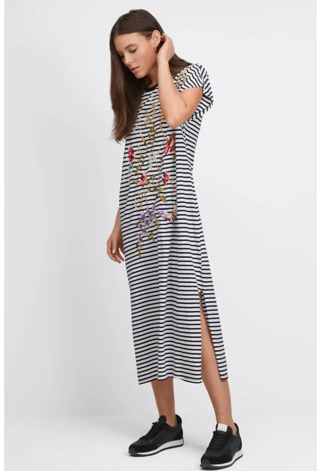 Women Johnny Was Dresses Osaka Relaxed Knit Dress Stripe