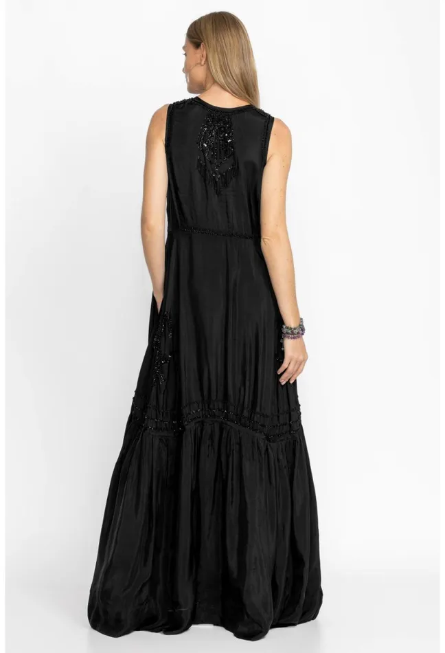 Women Johnny Was Dresses Rose Noir Dress Black