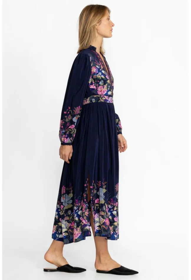 Women Johnny Was Dresses Valeria Silk Maxi Dress Valeria