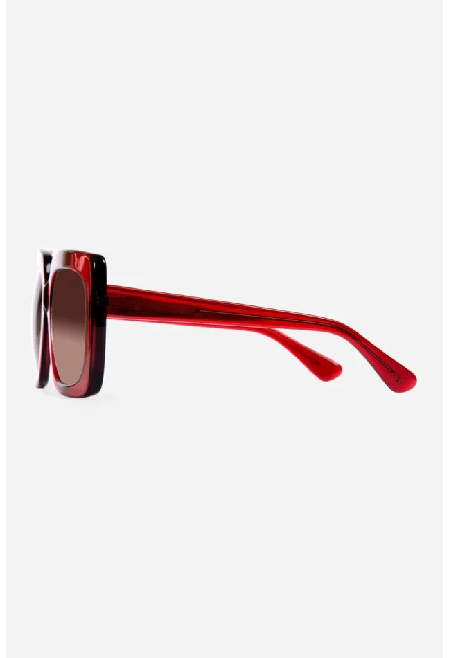 Women Johnny Was Eye Wear Sutton Sunglasses Solid Red