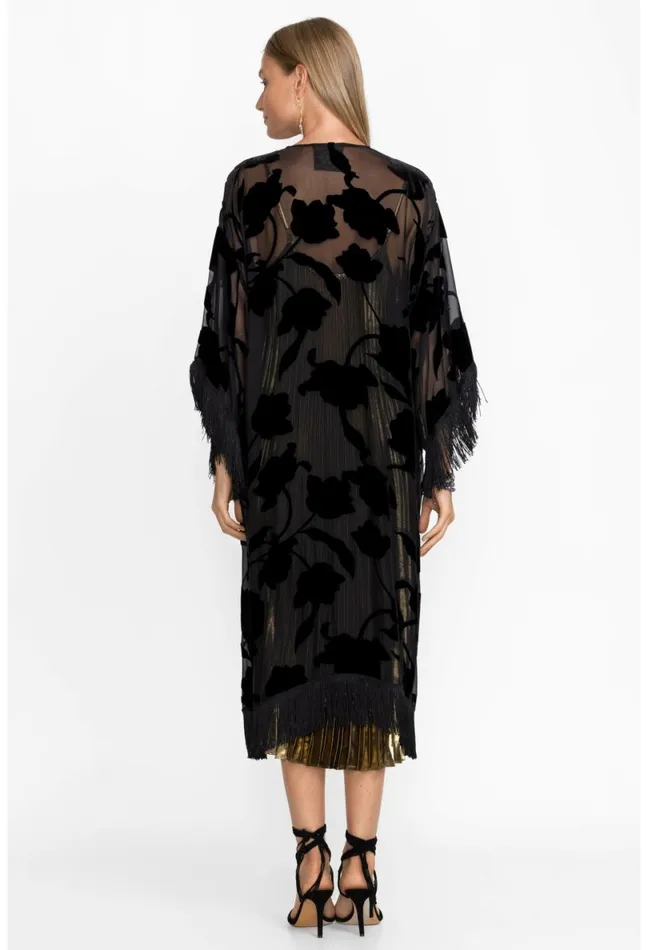 Women Johnny Was Kimonos Queen Silk Kimono Black