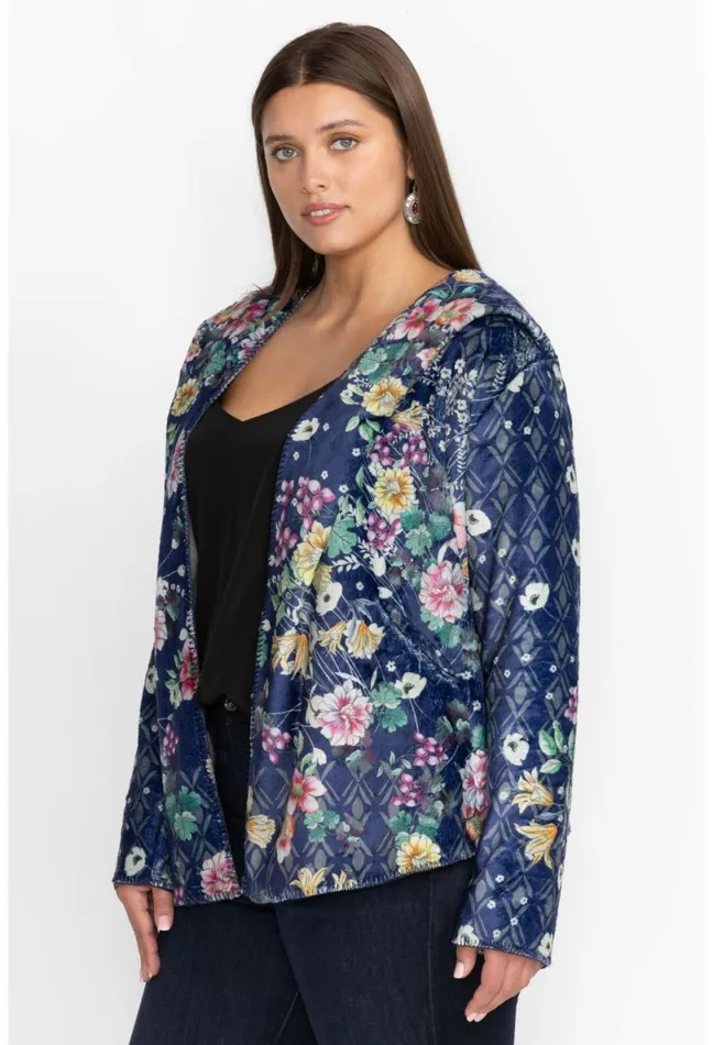 Women Johnny Was Outerwear Bursting Echo Sherpa Jacket Bursting