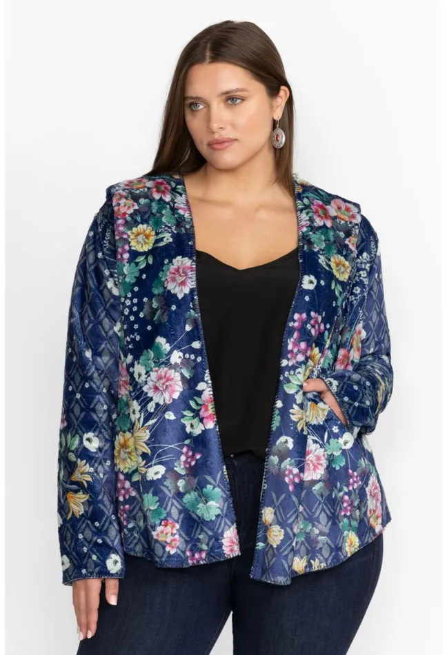 Women Johnny Was Outerwear Bursting Echo Sherpa Jacket Bursting