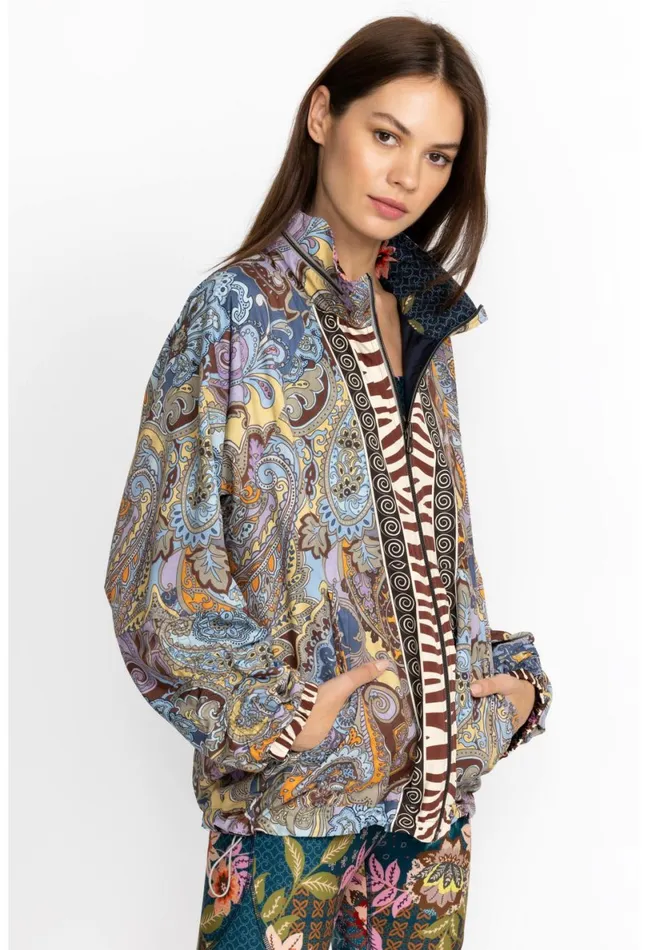 Women Johnny Was Outerwear Harmon Jacket Reversible Delfino