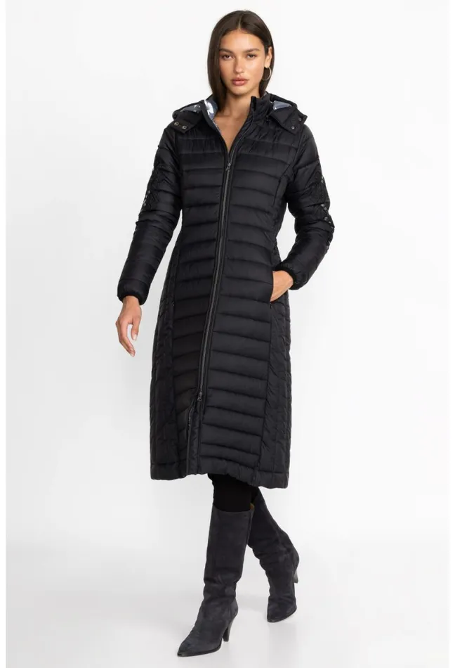 Women Johnny Was Outerwear Sano Ski Puffer Coat Black