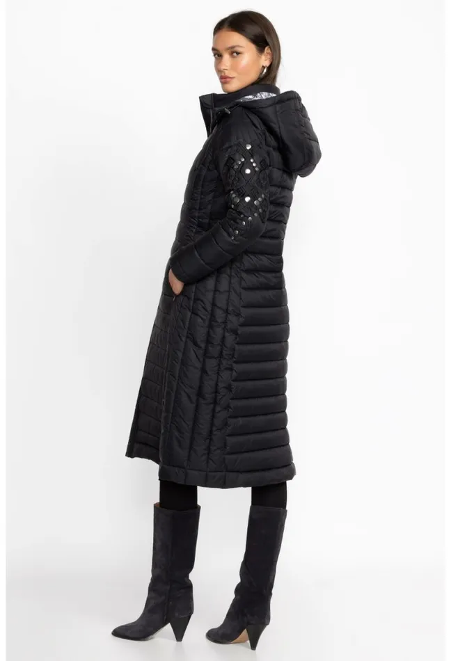 Women Johnny Was Outerwear Sano Ski Puffer Coat Black