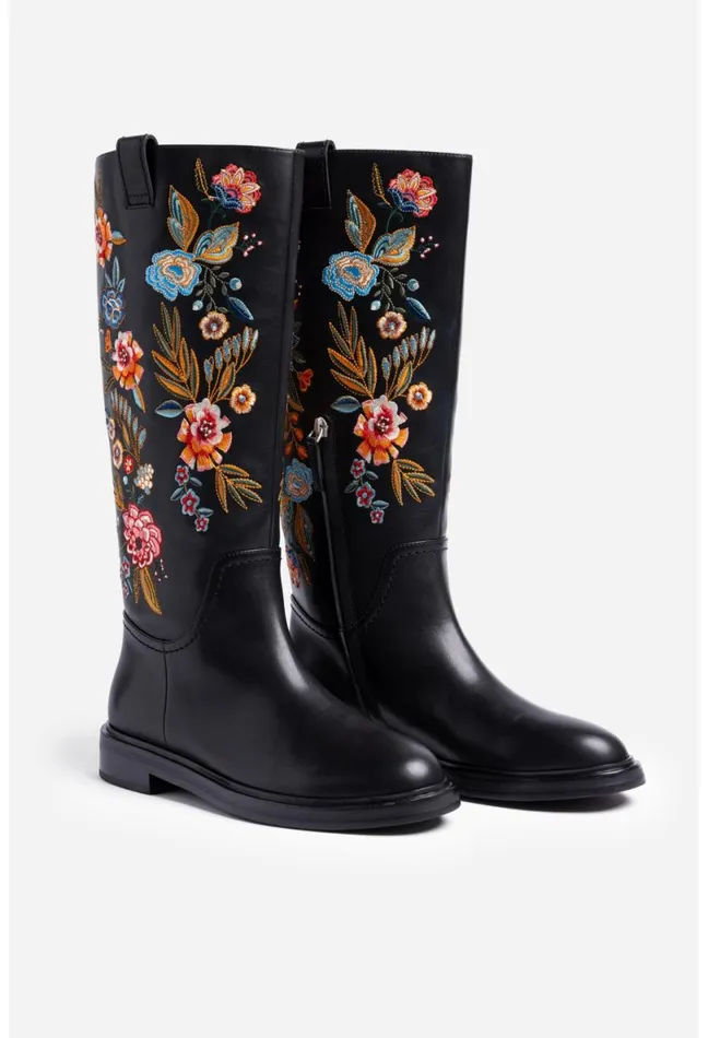 Women Johnny Was Shoes Bianca Boot Black