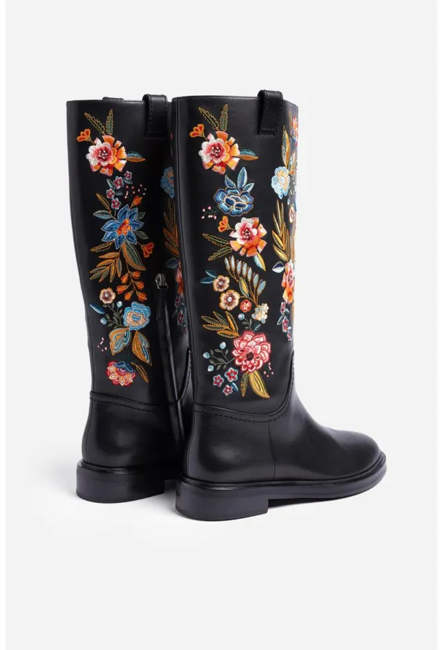 Women Johnny Was Shoes Bianca Boot Black