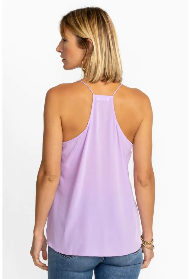 Women Johnny Was Slips and Camis Etta Cami Top Lavender Frost