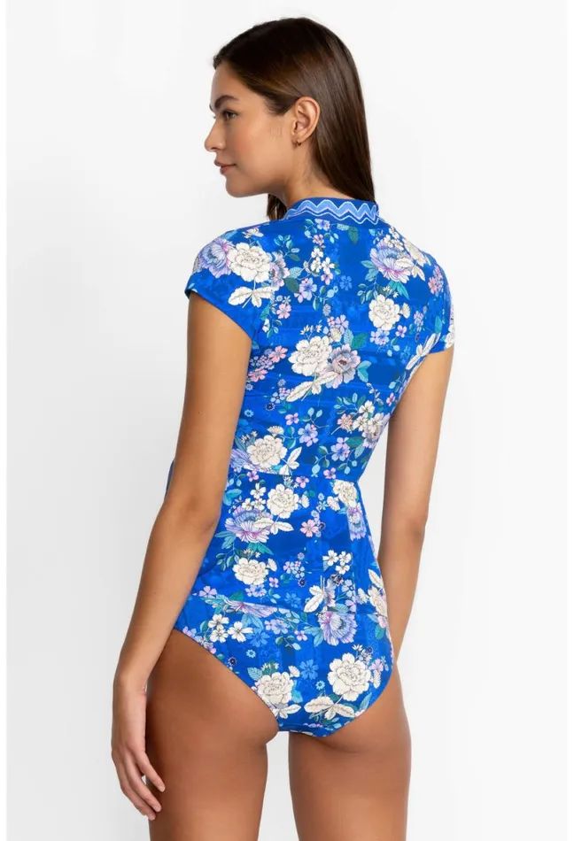 Women Johnny Was Swim and Resort Blue Dove Hipster Bottom Blue Dove