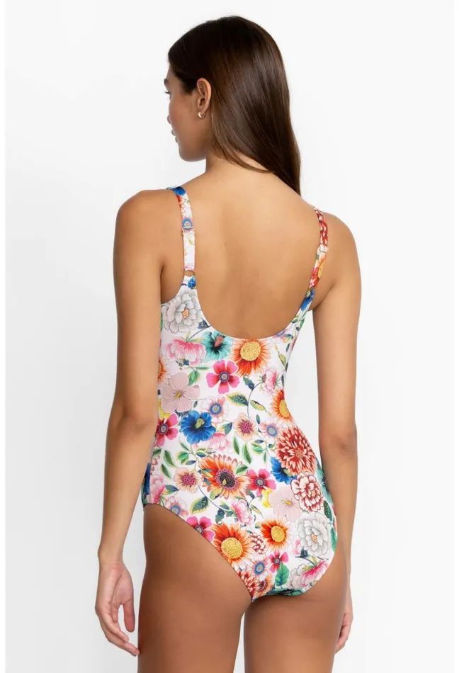Women Johnny Was Swim and Resort Mirror Palace Tank One Piece Mirror
