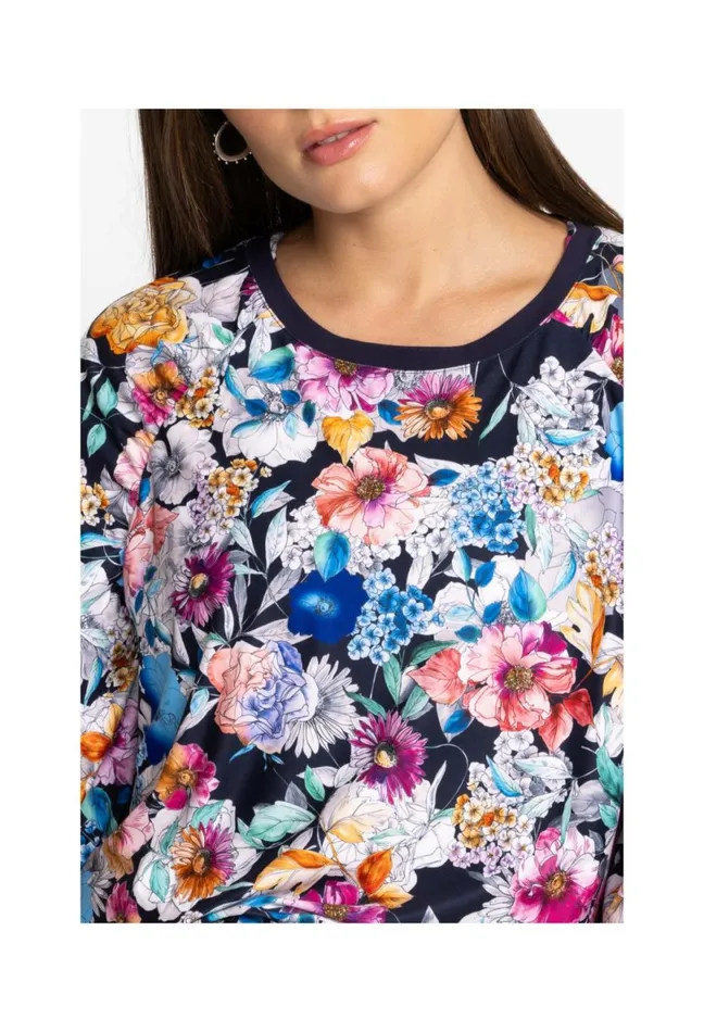 Women Johnny Was Tops Bee Active Ruched Raglan Sleeve Pullover Falldance