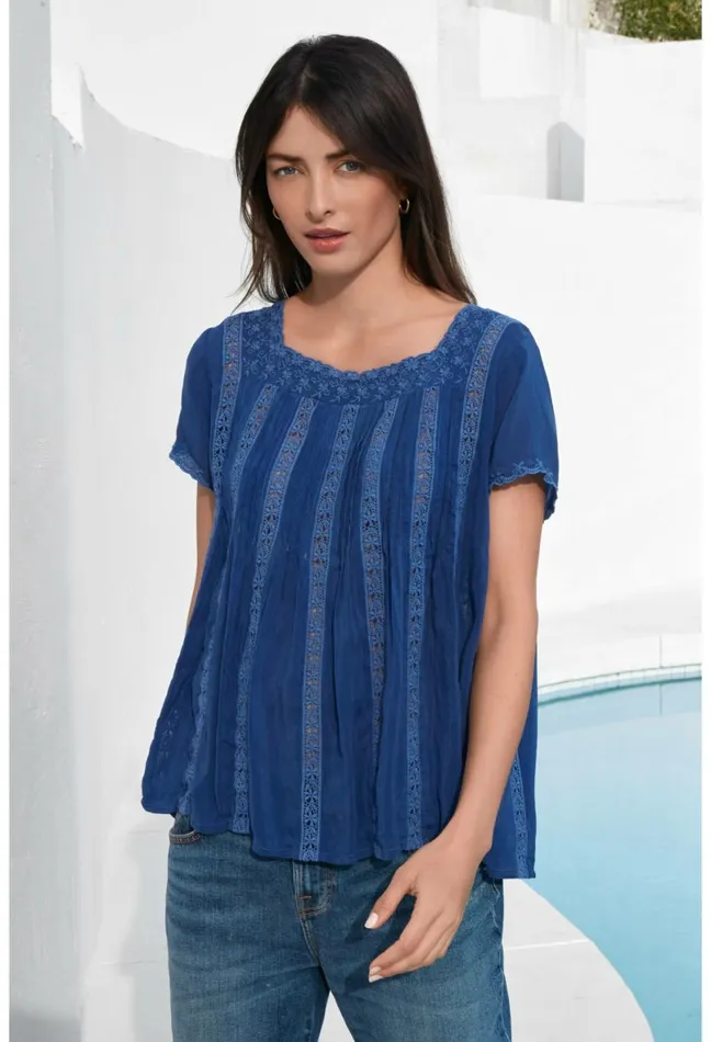 Women Johnny Was Tops Brigita Blouse Surf The Web