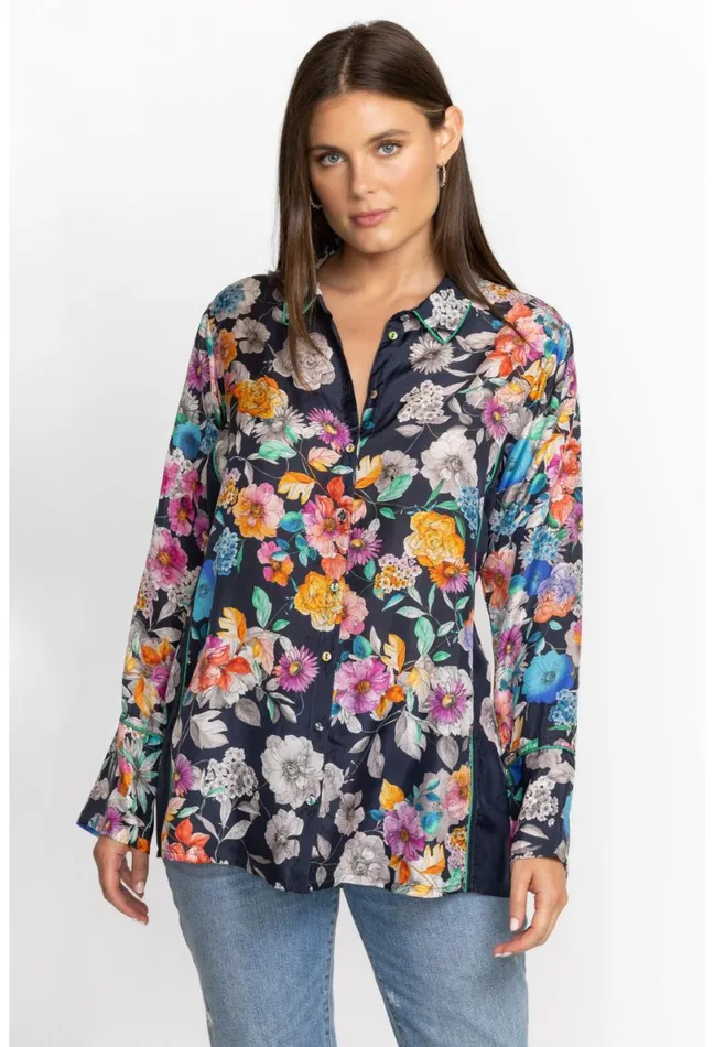 Women Johnny Was Tops Fall Dancer Button Up Falldance