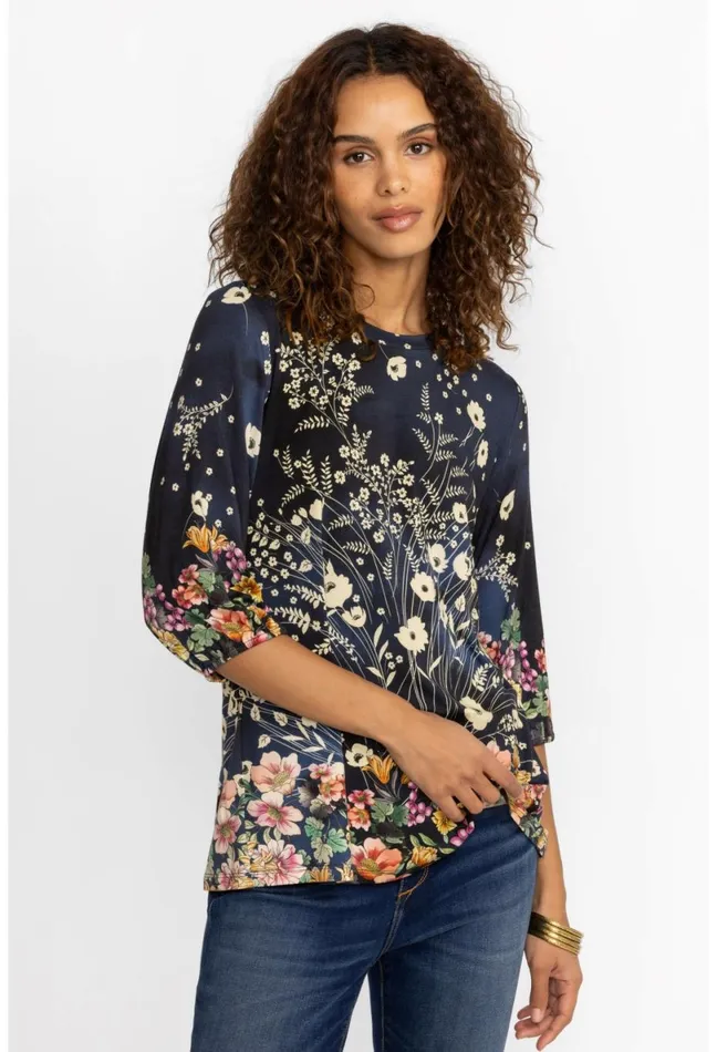 Women Johnny Was Tops The Janie Favorite Puff Sleeve Top Bursting