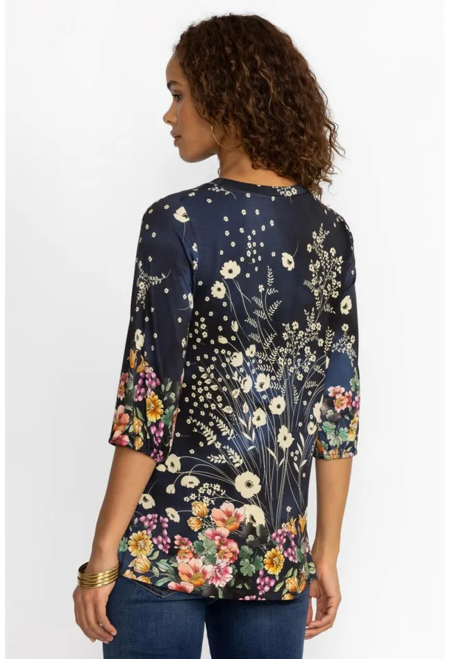 Women Johnny Was Tops The Janie Favorite Puff Sleeve Top Bursting