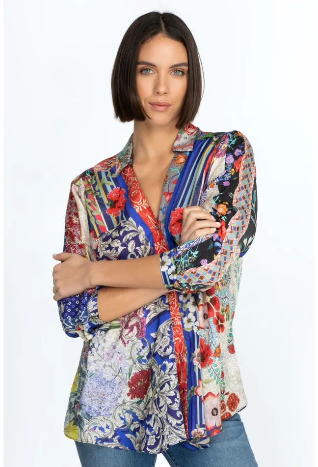 Women Johnny Was Tops Wild Lillai Blouse Multi