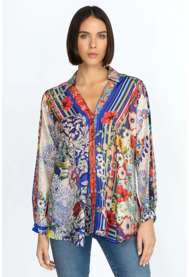Women Johnny Was Tops Wild Lillai Blouse Multi