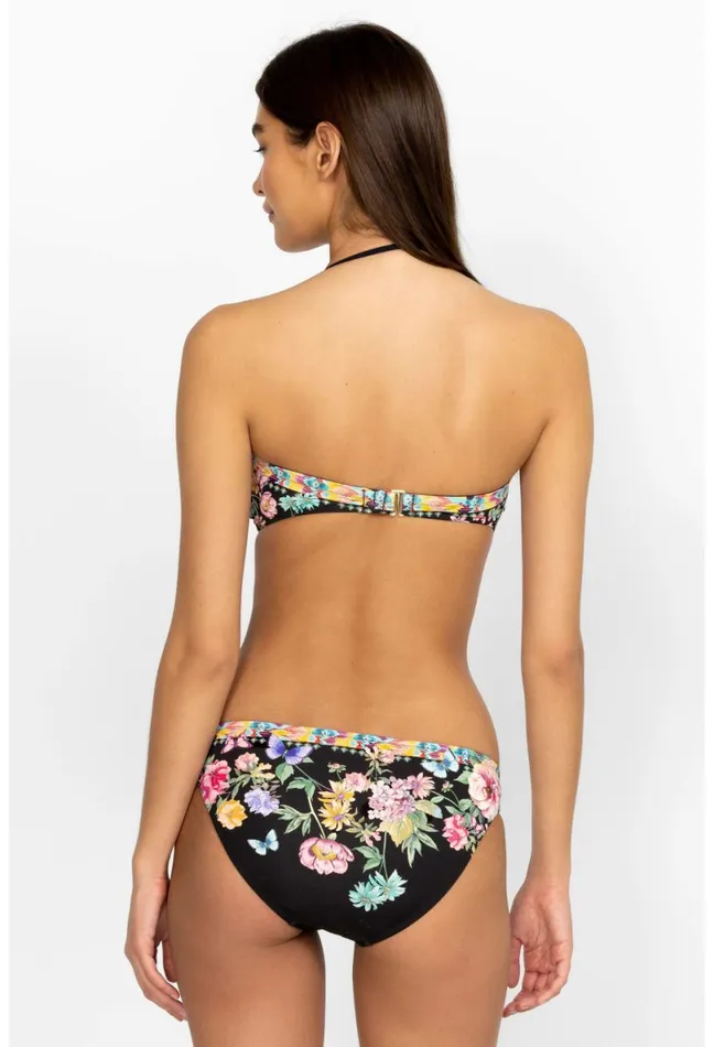 Women Johnny Was TwoPieces Black Butterfly Ring Bikini Bottoms Black Butterfly