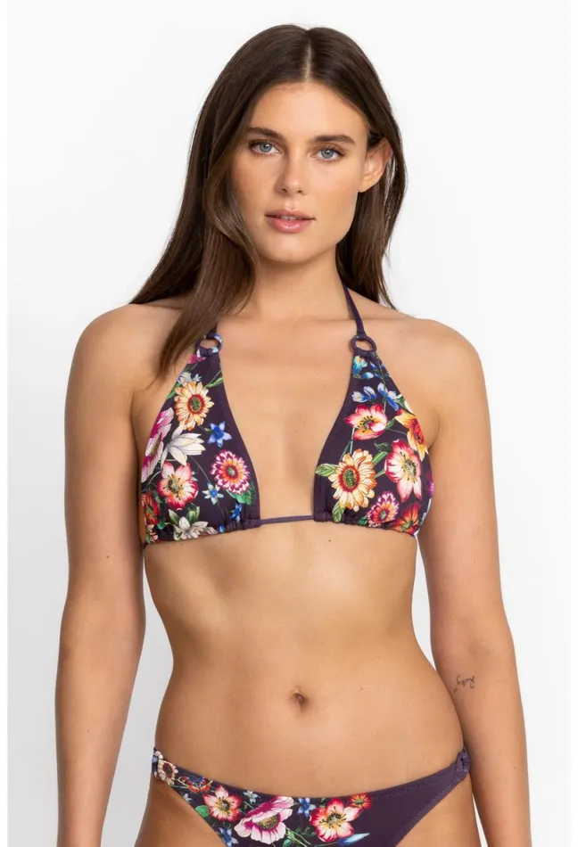 Women Johnny Was TwoPieces Ombre Floral Ring Bikini Top Ombre Floral